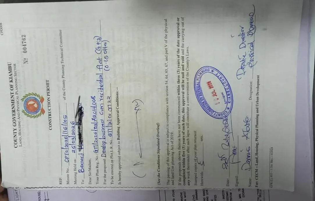 Kiambu County approved drawing